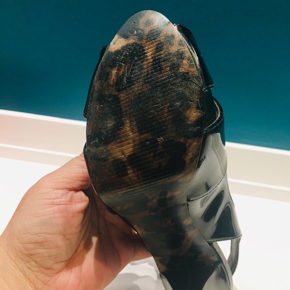 Guess Black Patent Leather Open Toe high heel - Picture 4 of 6